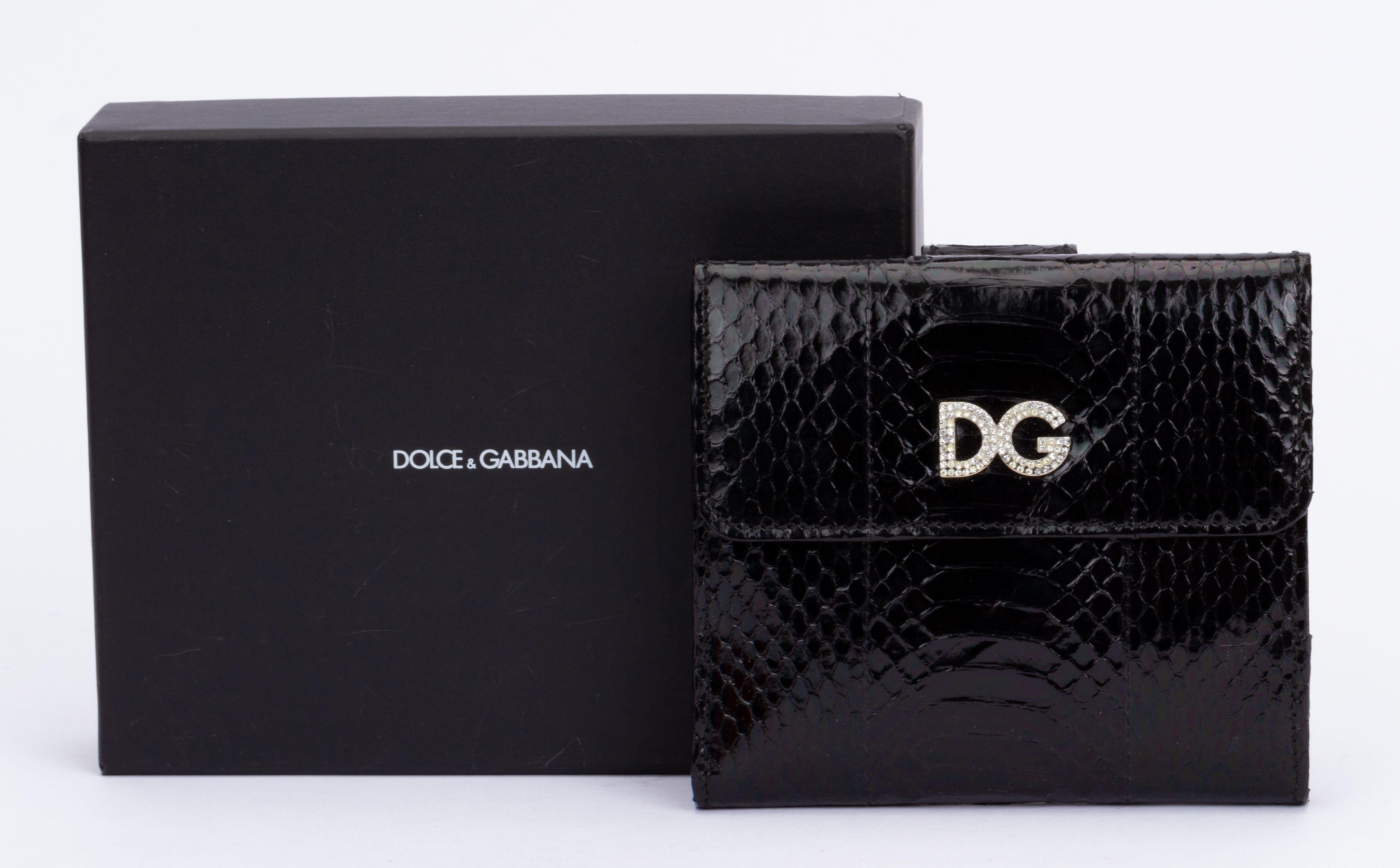 Women's Dolce & Gabbana Python Skin Wallet For Sale