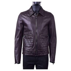 Dolce & Gabbana - Quilted Biker Leather Jacket Brown