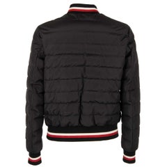 Dolce & Gabbana Gesteppte Nappa-Lederjacke mit Stoffärmeln Schwarz 48 M