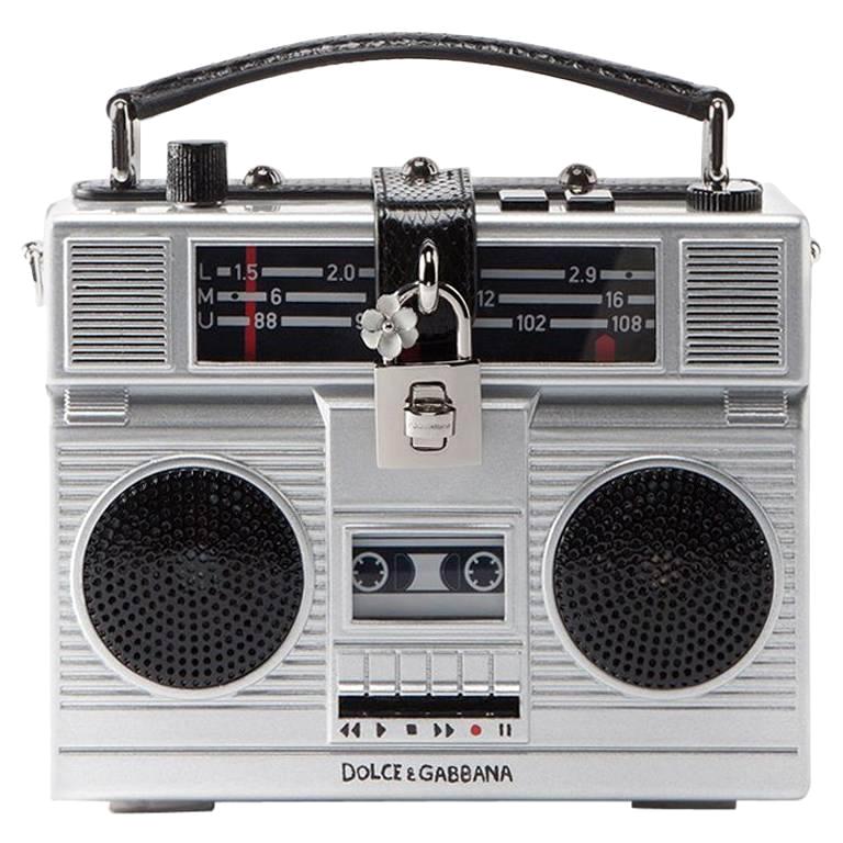 Dolce & Gabbana Mini Radio Bag Plays Music Connect To I-Phone Boom Box   $8, 895