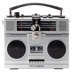 Used Dolce & Gabbana Mini Radio Bag Plays Music Connect To I-Phone Boom Box   $8, 895