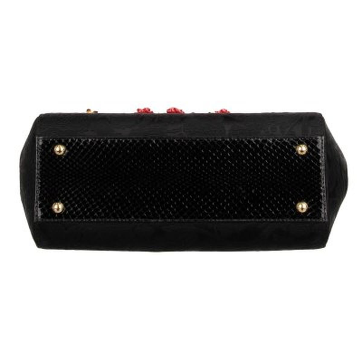 Dolce & Gabbana Red & Black Brocade Sacred Heart 