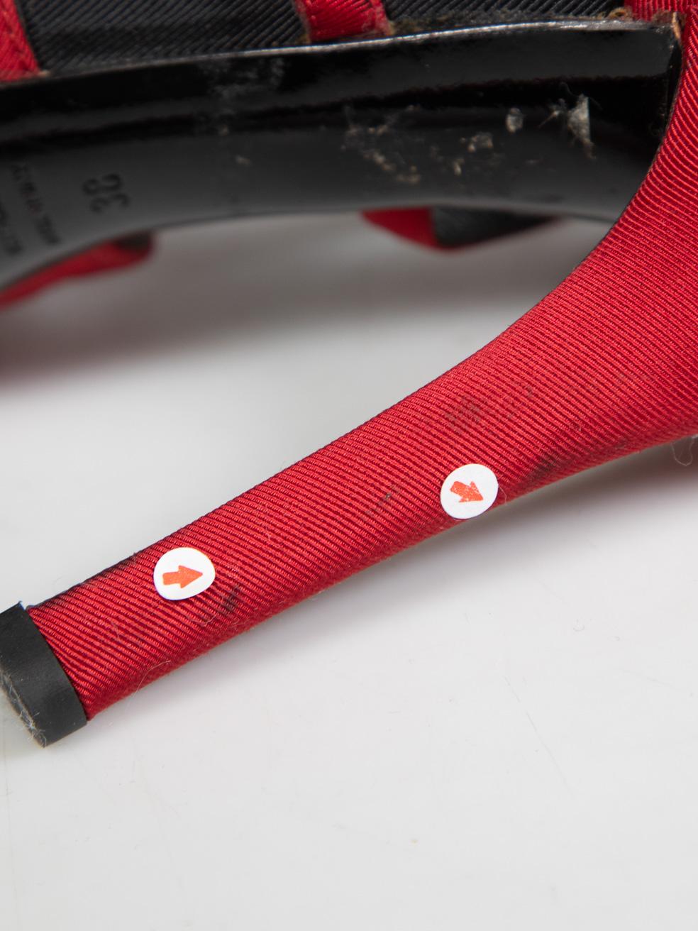 Dolce & Gabbana, talons compensés rouges et noirs, taille IT 38 en vente 2