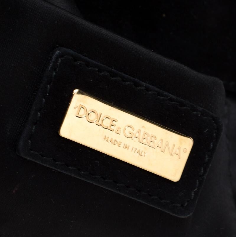 Dolce & Gabbana Red/Black Sequin Miss Charles Shoulder Bag 2