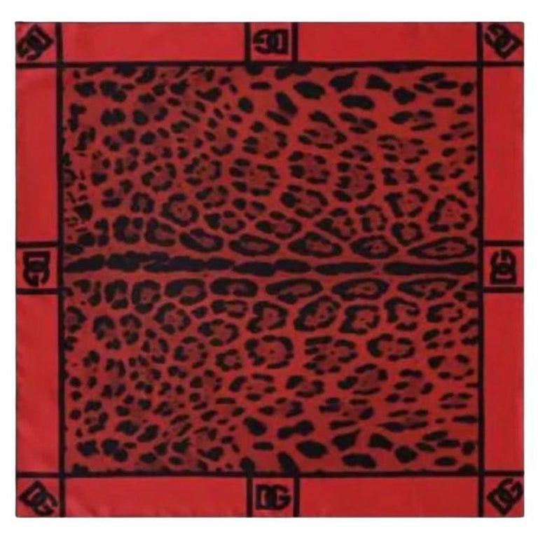 Dolce & Gabbana Red Lamb Fur Collar Women Neck Wrap 50cm x 8cm Scarf