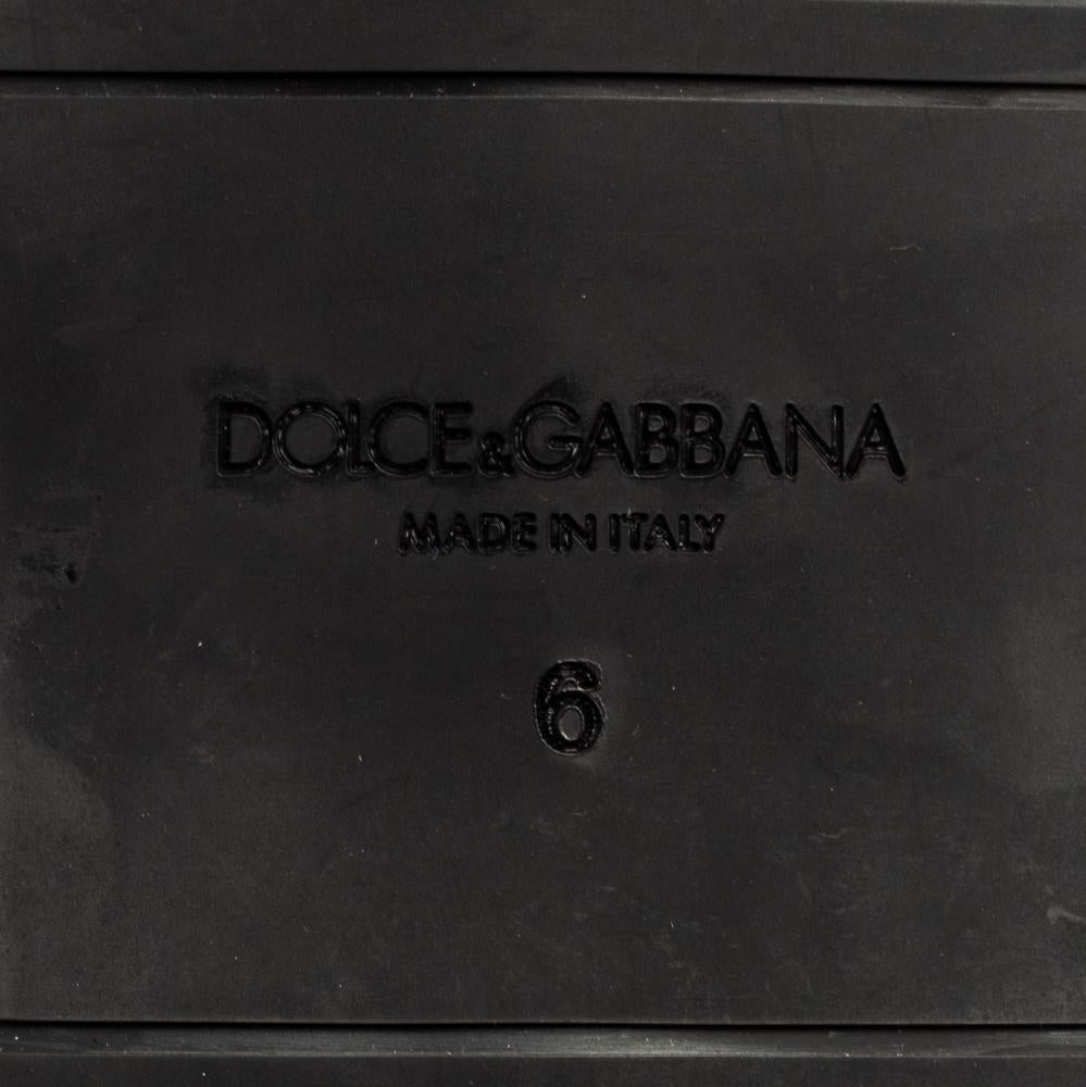 Dolce & Gabbana Red Brocade Fabric Espadrille Flats Size 40 2