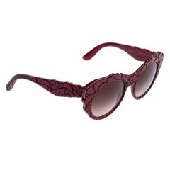 Dolce & Gabbana Red/Brown Gradient DG4267 Mama's Brocade Cat Eye Sunglasses