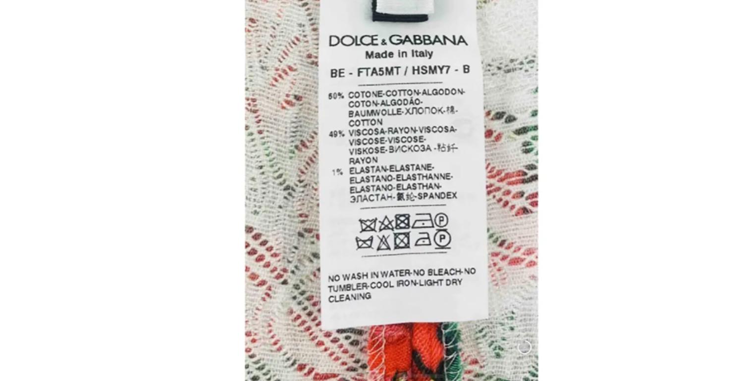Dolce & Gabbana Red Cotton Geranium Portofino Printed Shorts Flowers DG 3