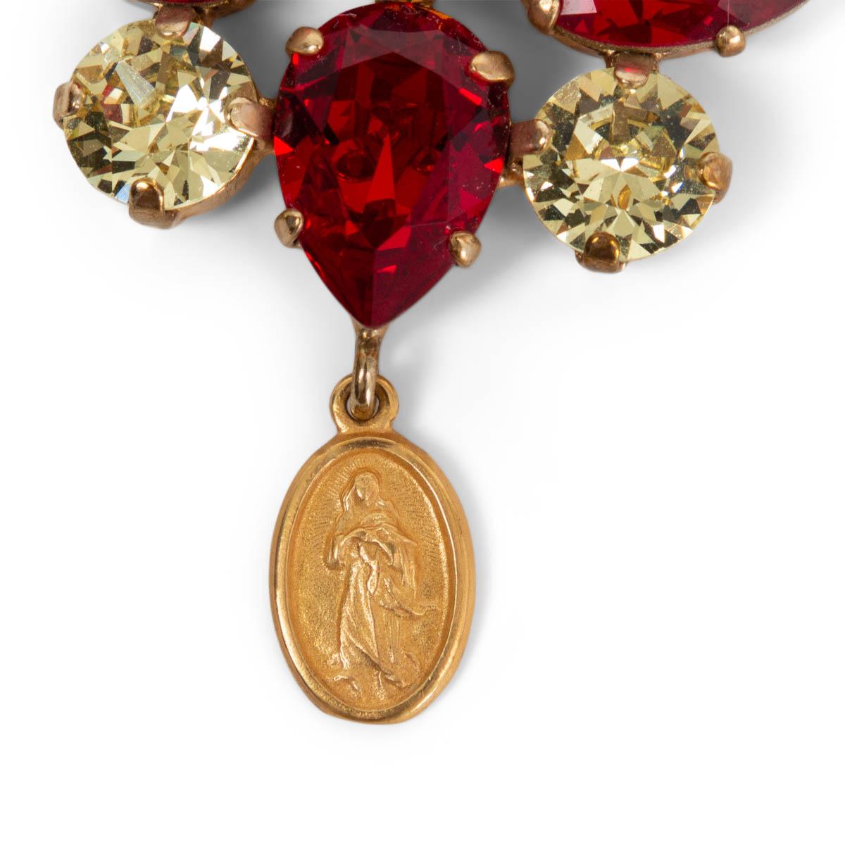 dolce and gabbana red earrings
