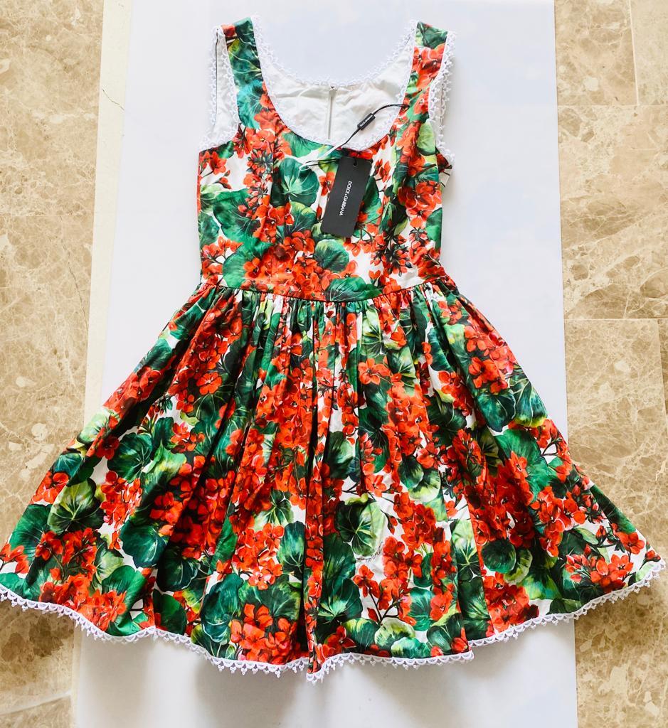 green dress with white flowers