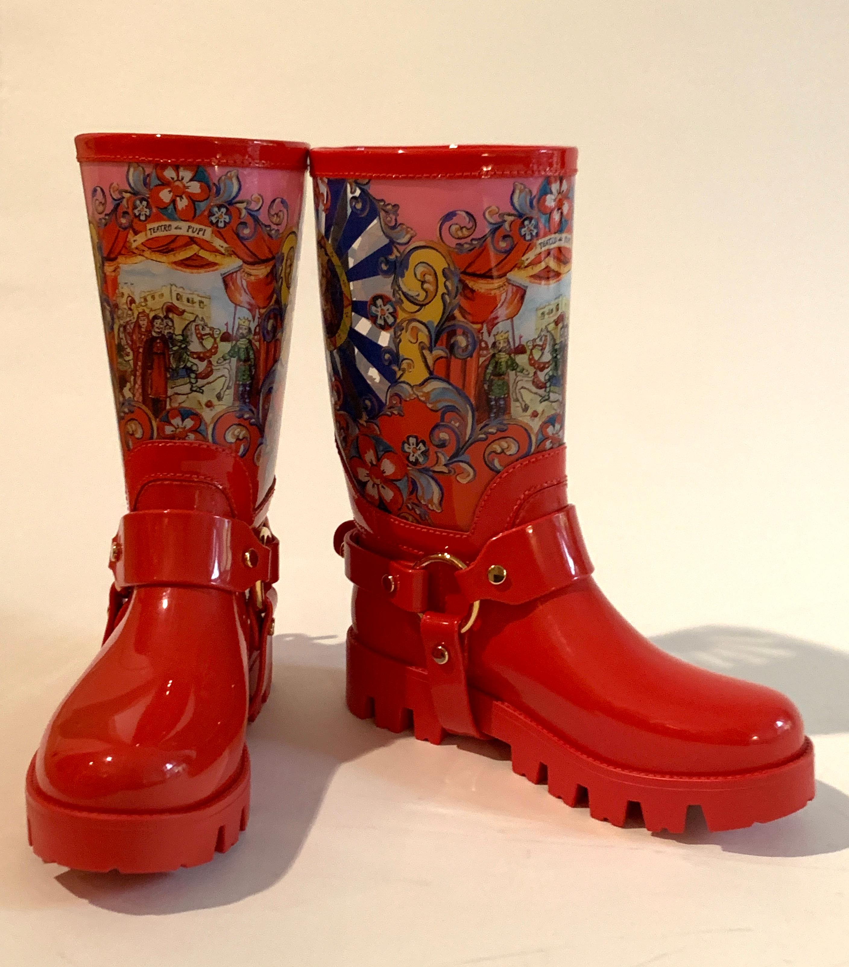 dolce and gabbana wellies
