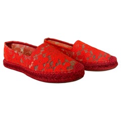 Dolce & Gabbana Espadrillas aus roter Spitze Espadrillas IT 37