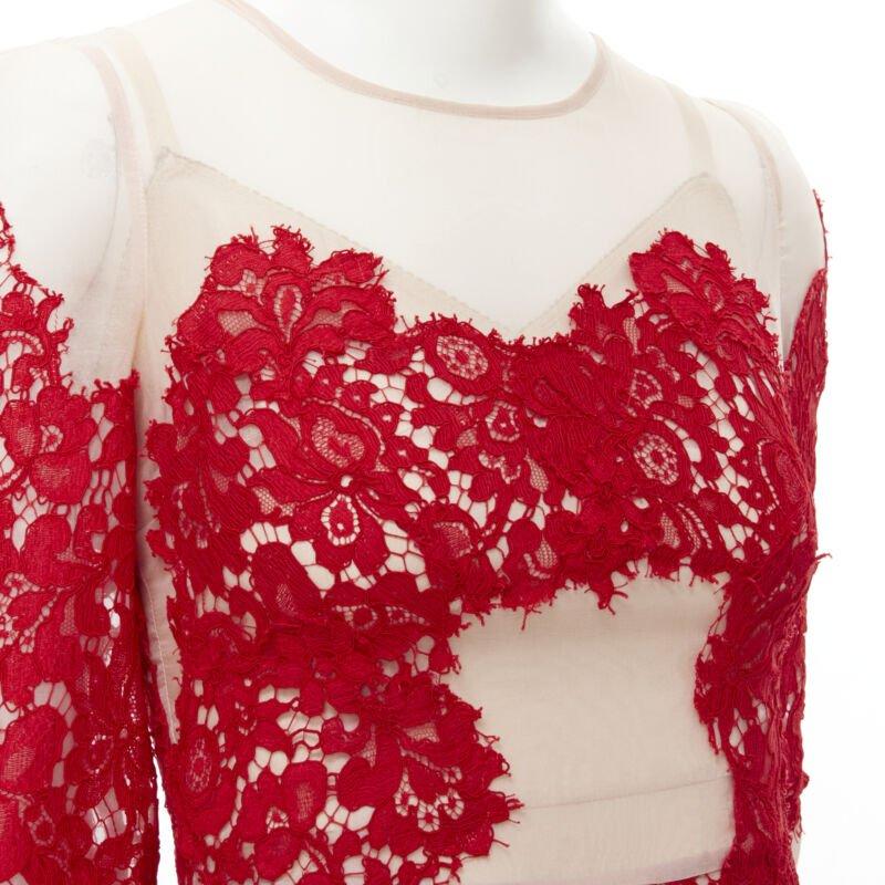 DOLCE GABBANA red lace panel pink sheer silk fit flared cocktail dress IT36 XS
Reference: TGAS/B02034
Brand: Dolce Gabbana
Designer: Domenico Dolce and Stefano Gabbana
Material: Silk
Color: Red, Pink
Pattern: Floral
Closure: Zip
Extra Details: Light