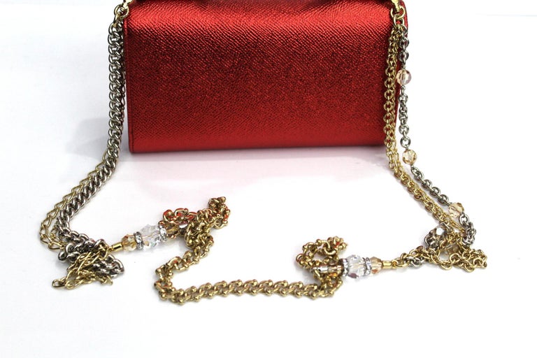 Dolce and Gabbana Red Laminated Leather Mini Von Bag at 1stDibs | minivon