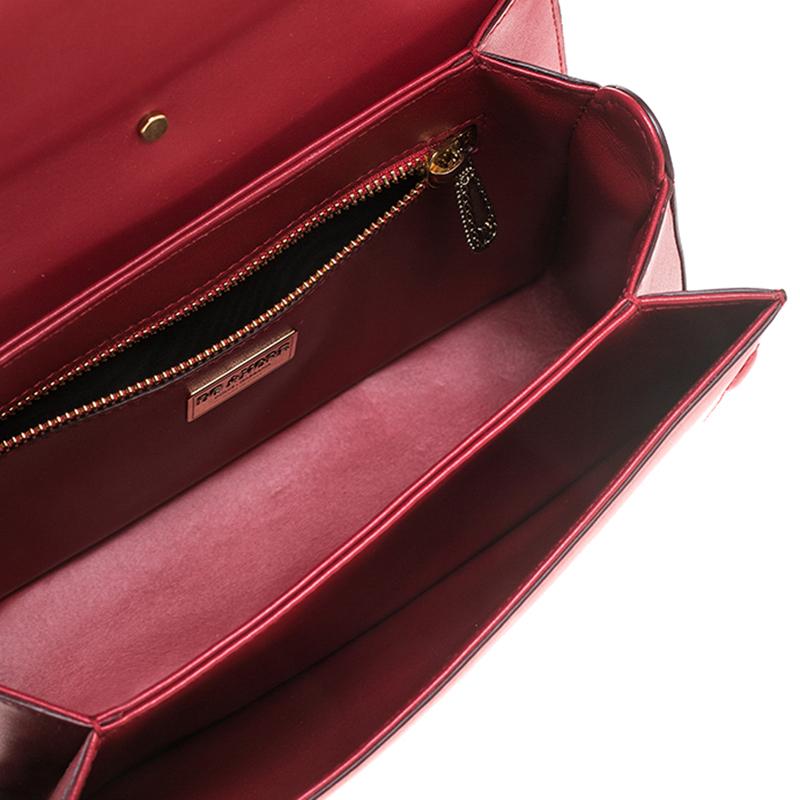 Dolce & Gabbana - Sac à poignée DG Amore en cuir rouge Neuf à Dubai, Al Qouz 2