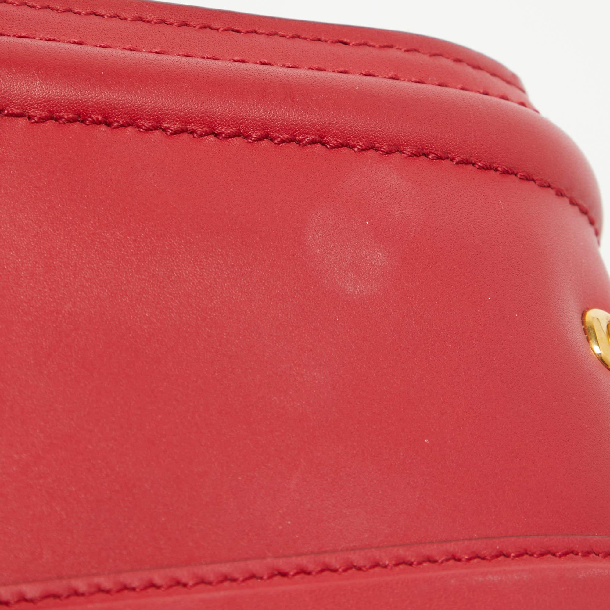 Dolce & Gabbana Red Leather DG Amore Top Handle Bag 3