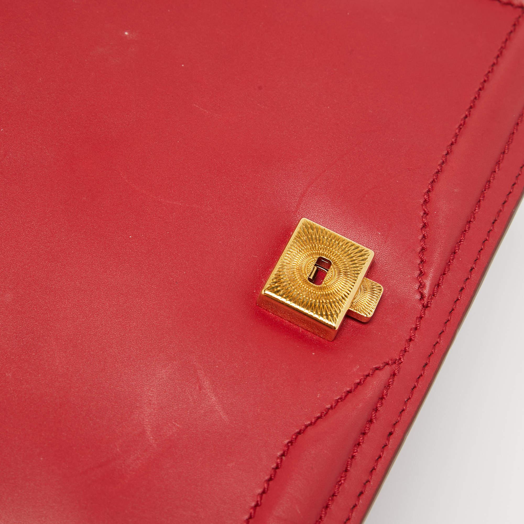 Dolce & Gabbana Red Leather DG Amore Top Handle Bag 5