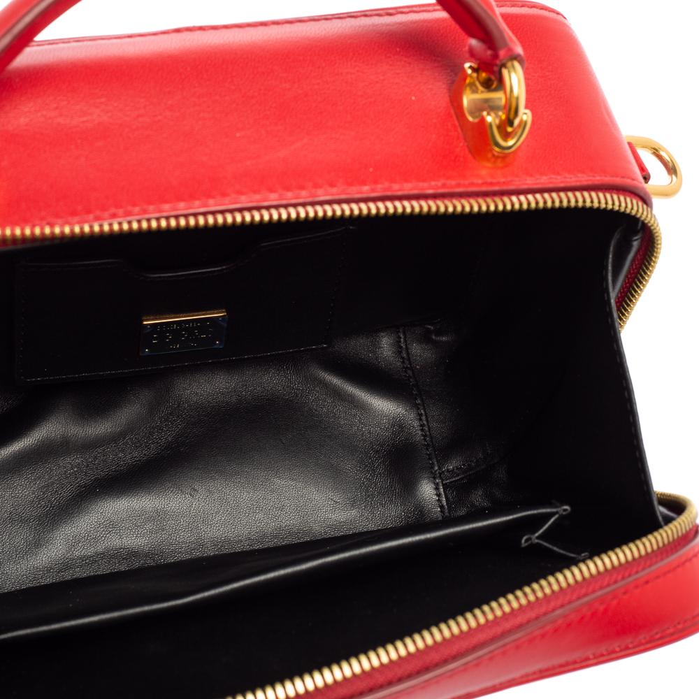 Dolce & Gabbana Red Leather DG Girls Top Handle Bag 6