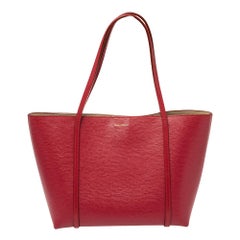 Dolce & Gabbana Red Leather Escape Ocean Tote