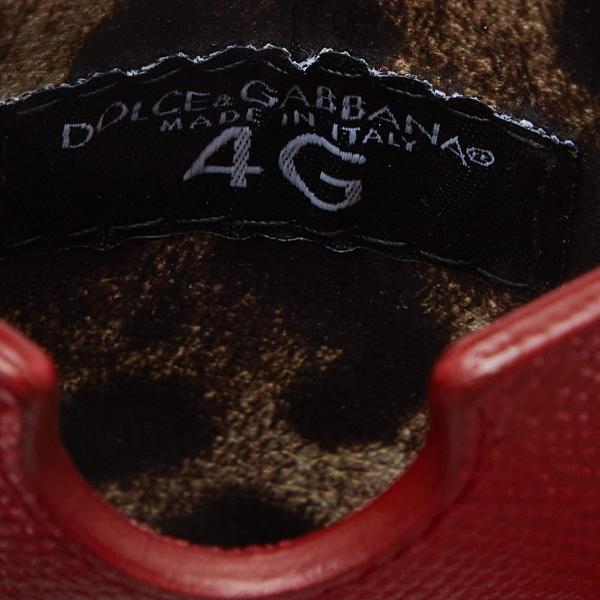 Dolce & Gabbana Red Leather iPhone 4G Case For Sale 6