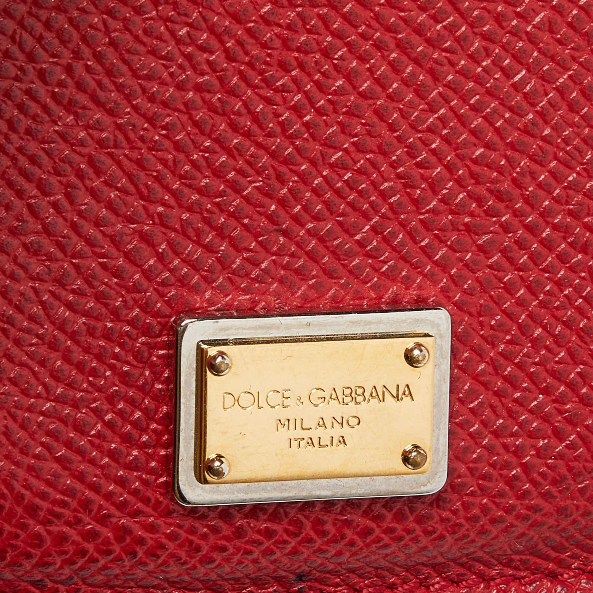 Dolce & Gabbana Red Leather iPhone 4G Case For Sale 2