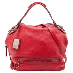 Dolce & Gabbana Red Leather Miss Bunny Satchel