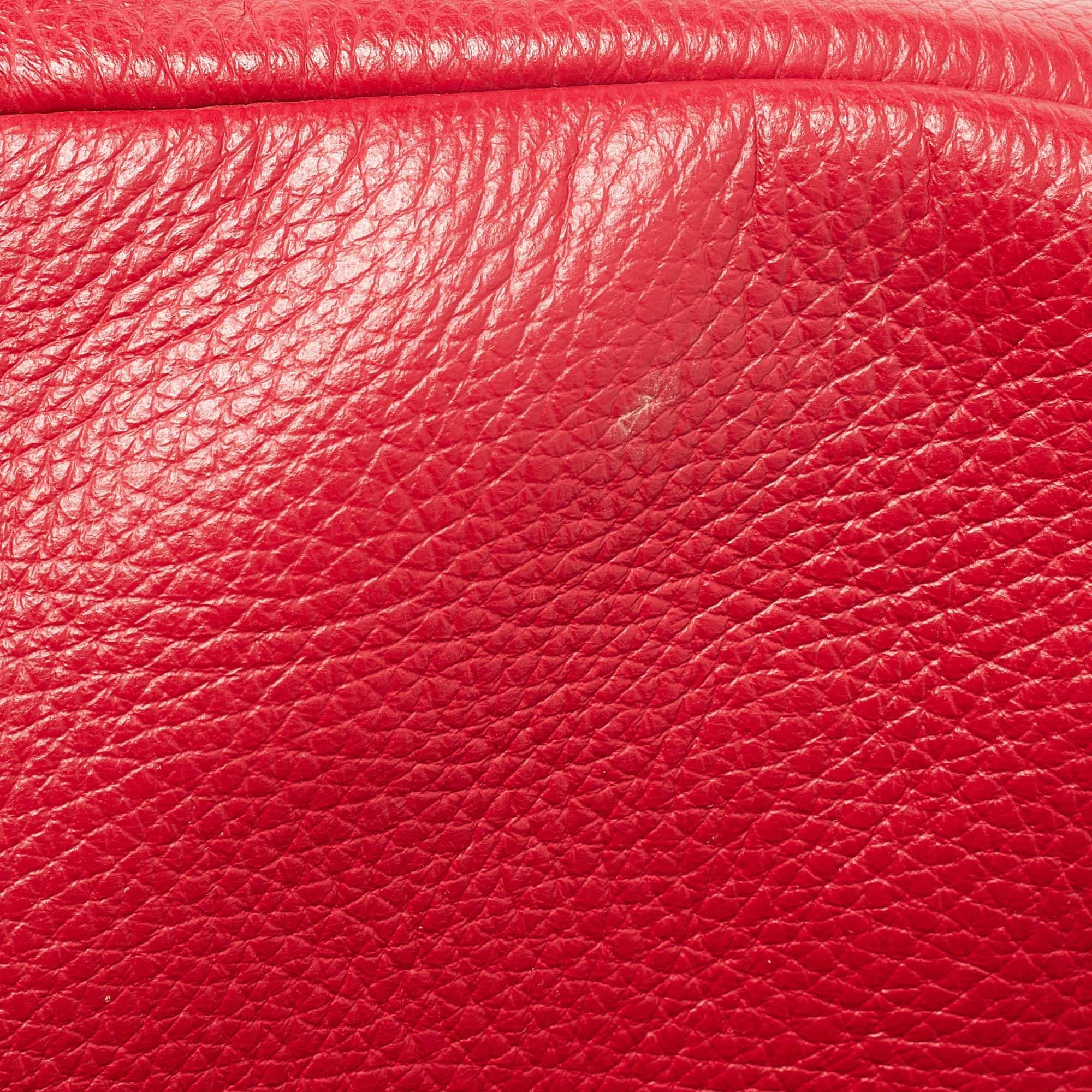 Dolce & Gabbana Red Leather Miss Sicily Top Handle Bag 9