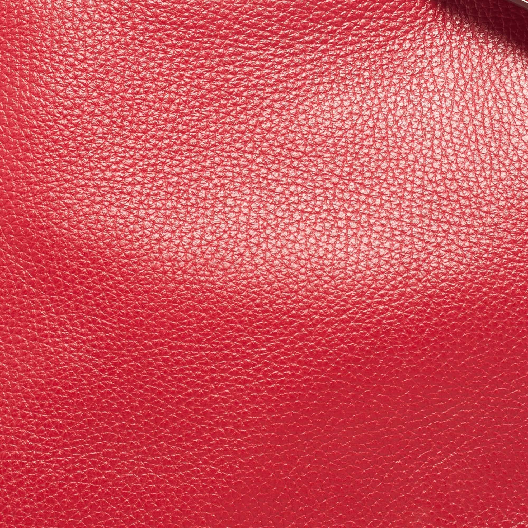 Dolce & Gabbana Red Leather Miss Sicily Top Handle Bag 13