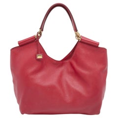 Dolce & Gabbana Red Leather Tote