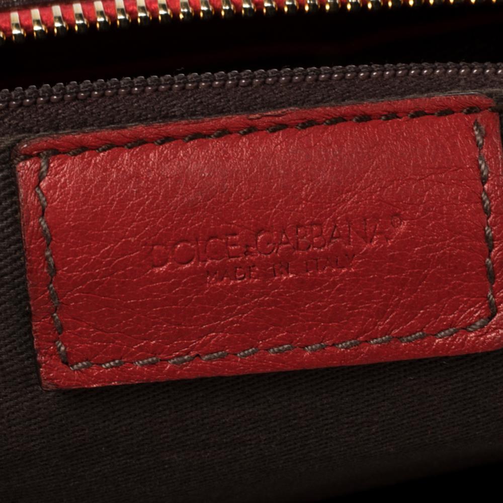 Dolce & Gabbana Red Leather XX Anniversary Edition Bag 1