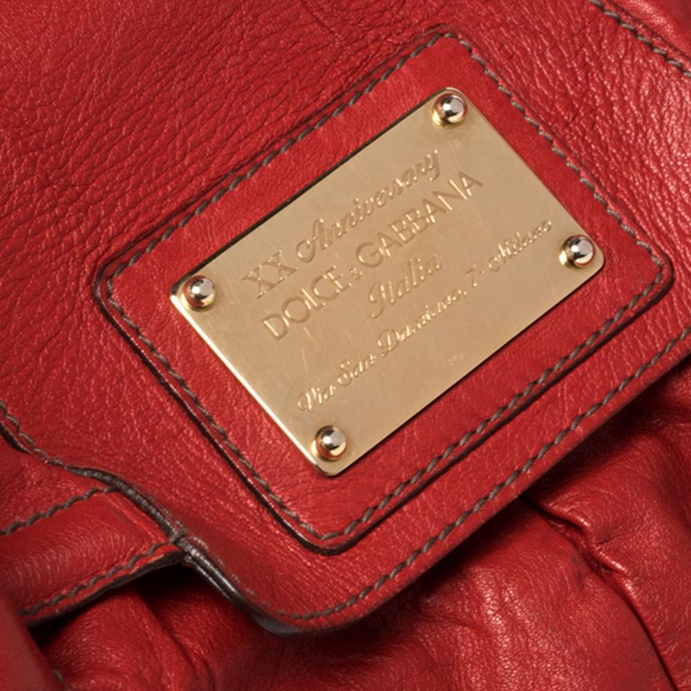 Dolce & Gabbana Red Leather XX Anniversary Edition Bag 2