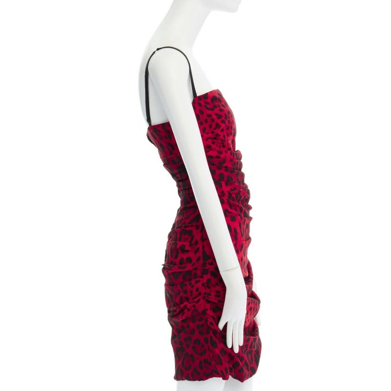 dolce gabbana red leopard dress SALE! Dolce & Gabbana Girl Mini Me Red & Leopard Trim Dress