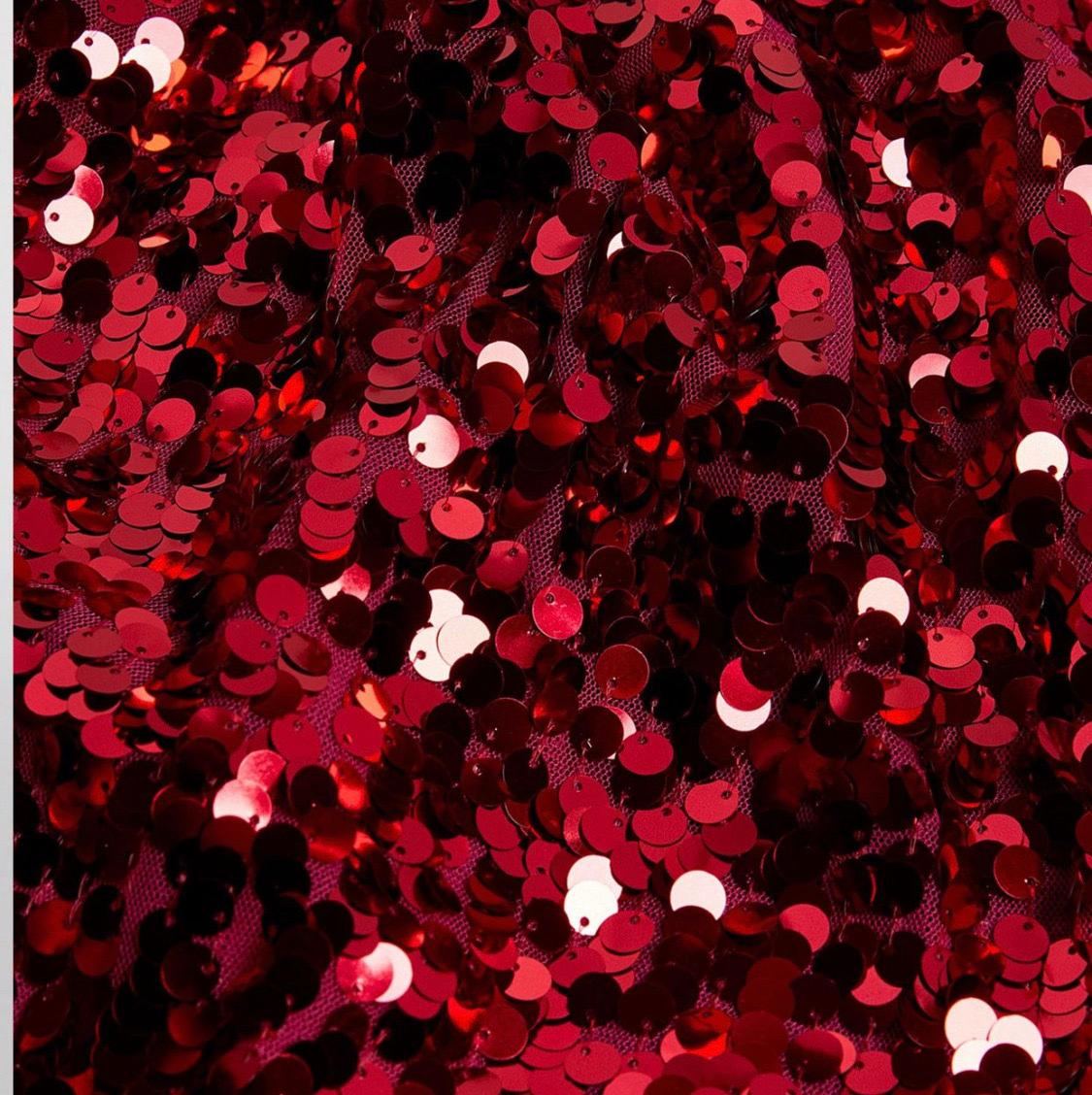 dolce and gabbana red sequin dress