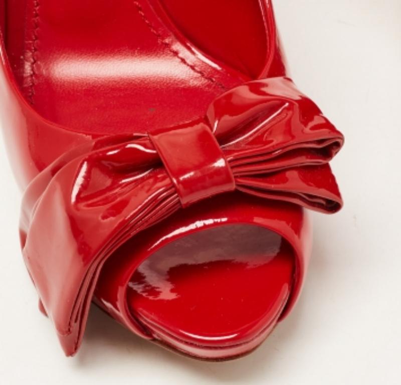 Donna Dolce & Gabbana - Décolleté con fiocco in vernice rossa - misura 38,5 in vendita