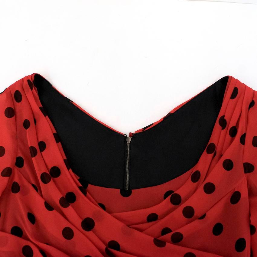 Dolce & Gabbana Red Polkadot Dress US 4 1