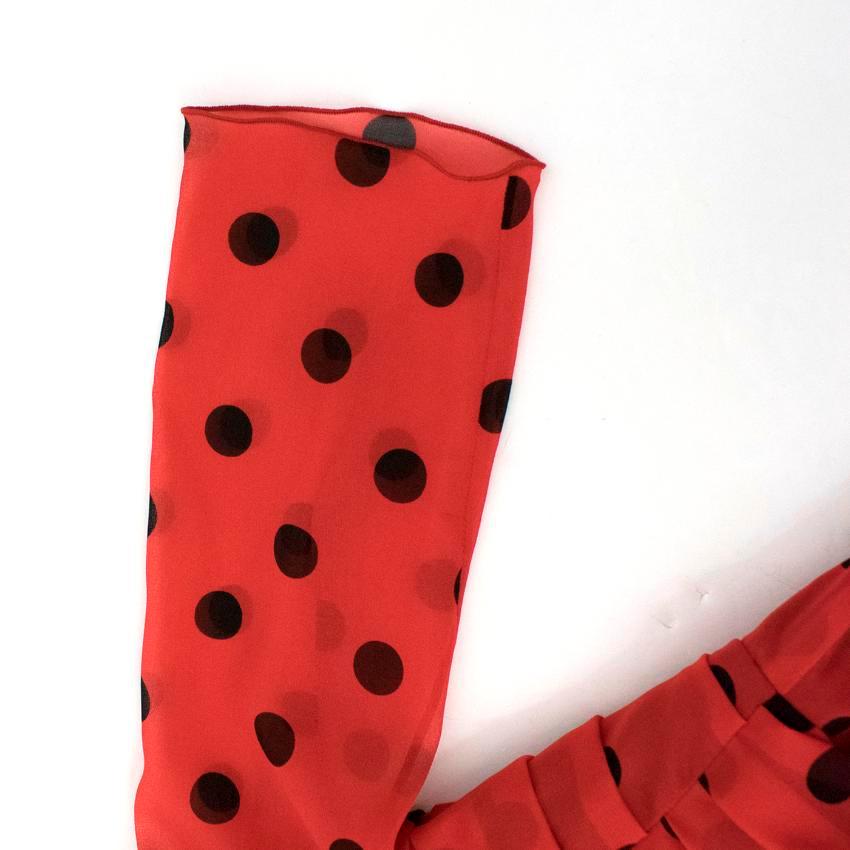 Dolce & Gabbana Red Polkadot Dress US 4 3