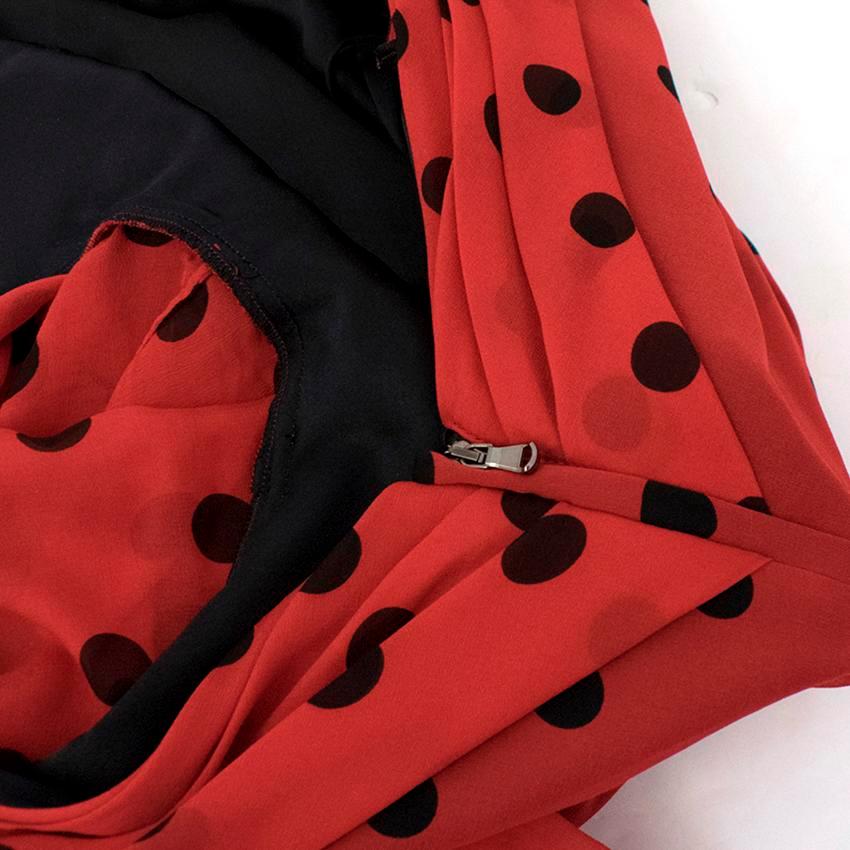 Dolce & Gabbana Red Polkadot Dress US 4 5