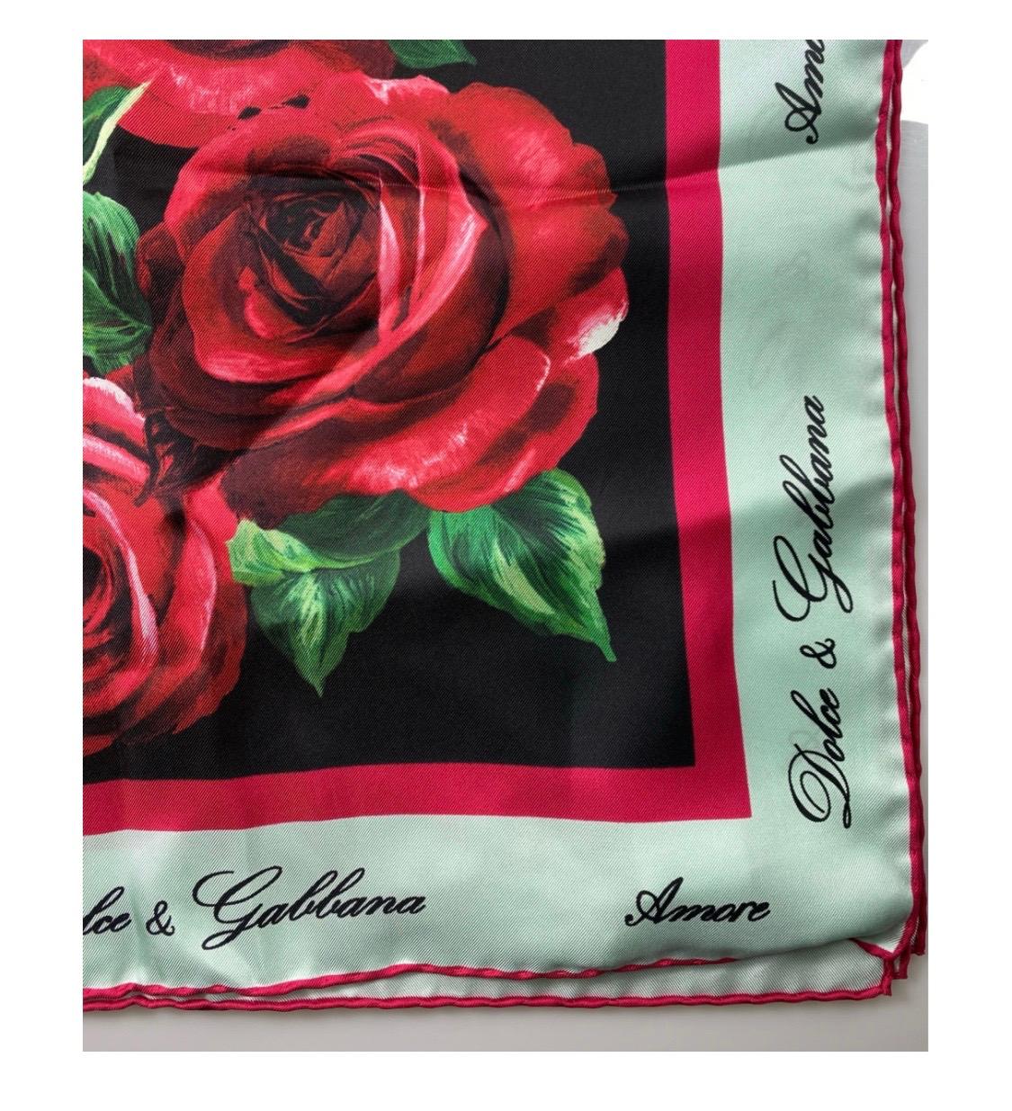 red rose scarf