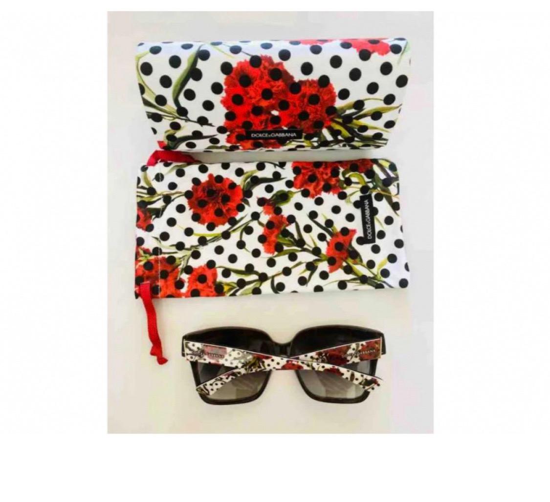 dolce and gabbana red rose sunglasses