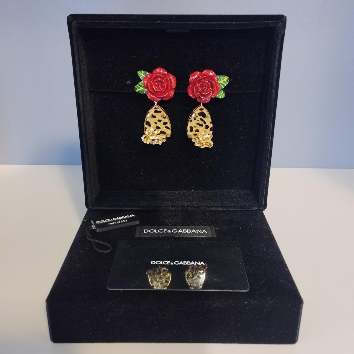 Dolce & Gabbana Red Roses Pendants For Sale