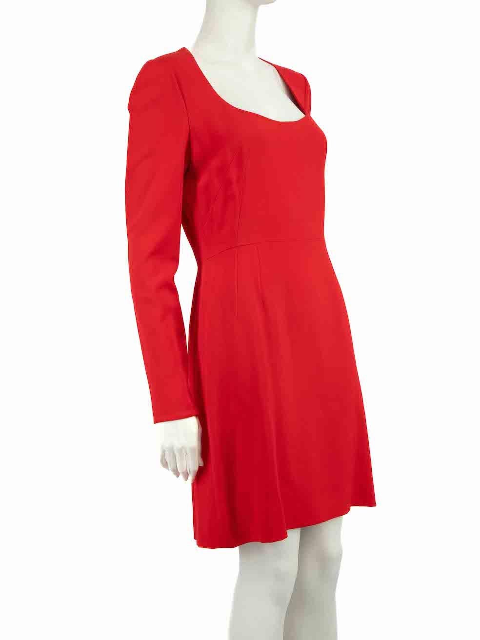 CONDITION is Never worn, with tags. No visible wear to dress is evident beyond a couple of very small plucks to the weave seen at the waistline on this new Dolce & Gabbana designer resale item.
 
 
 
 Details
 
 
 Red
 
 Viscose
 
 Dress
 
 Round