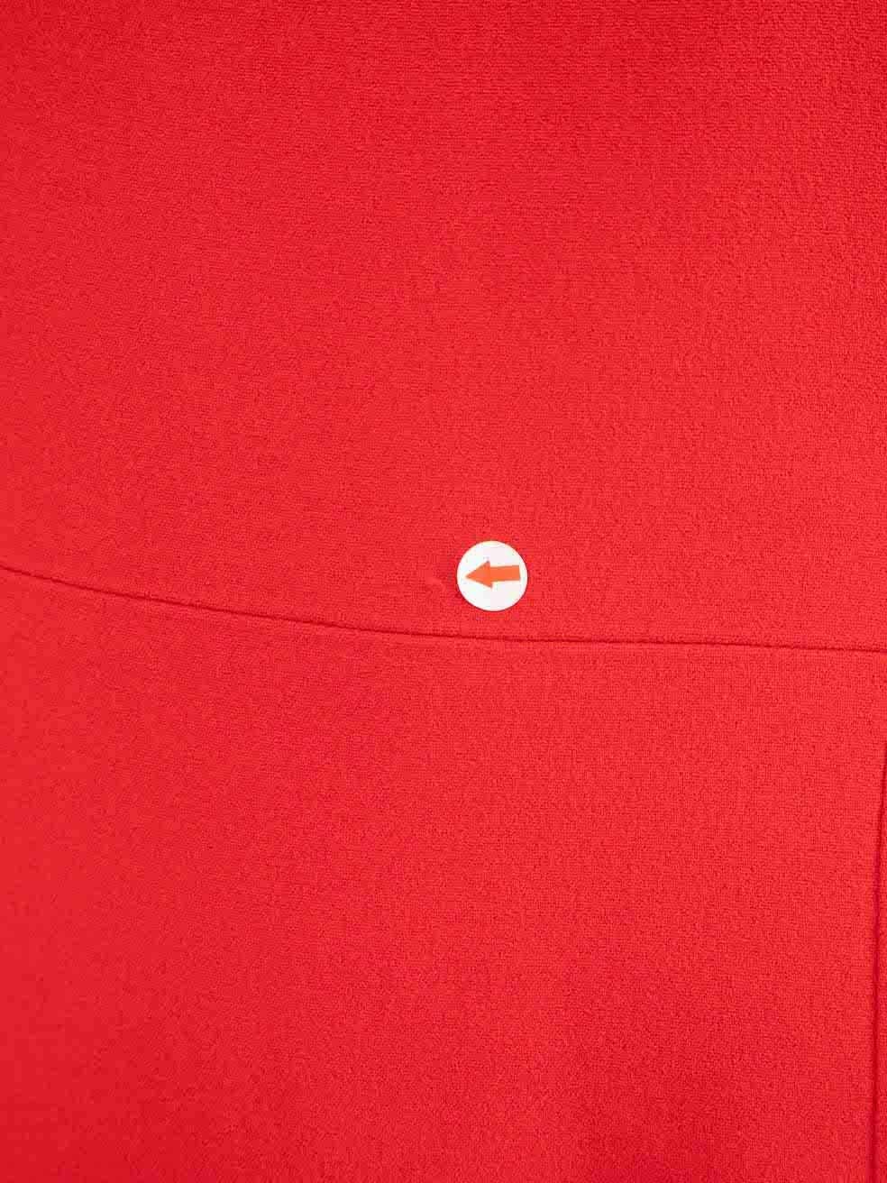 Women's Dolce & Gabbana Red Round Neckline Mini Dress Size XL For Sale