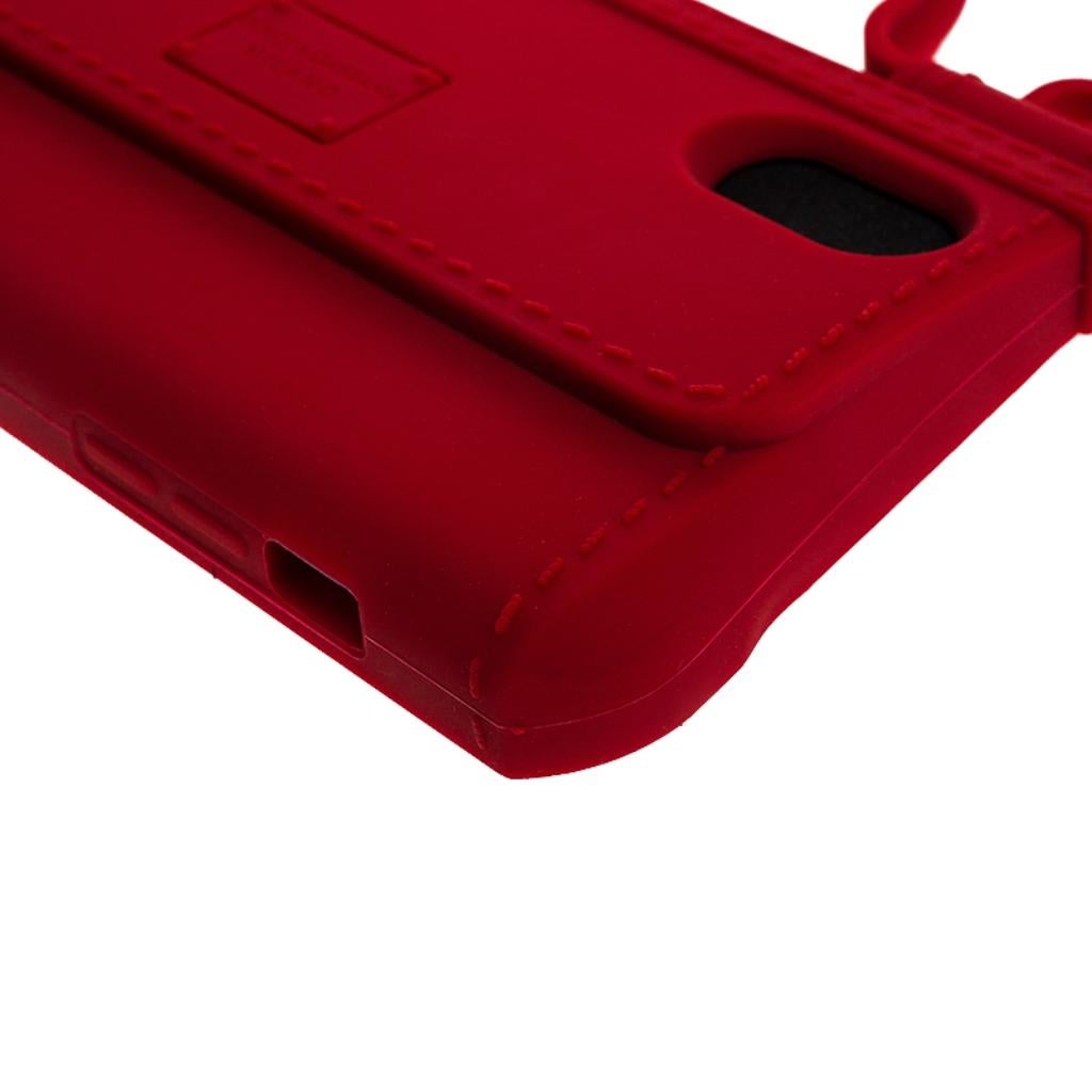 Dolce & Gabbana Red Rubber Sicily iPhone X - XS Chain Case 1