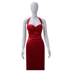 Dolce & Gabbana Red Silk Gown Inspired by the Fall 2020 Alta Moda Collection