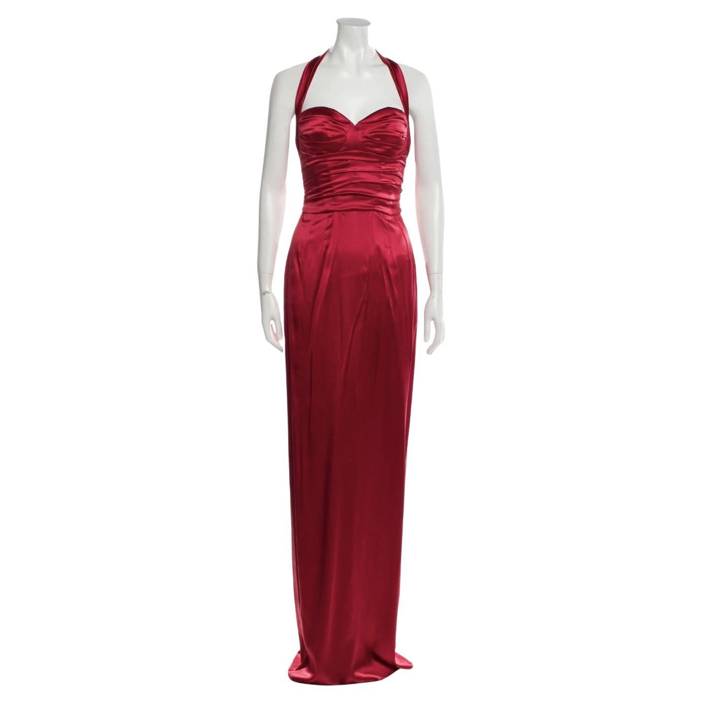 Dolce & Gabbana Bata de Seda Roja Inspirada en la Colección Alta Moda Otoño 2020 en venta