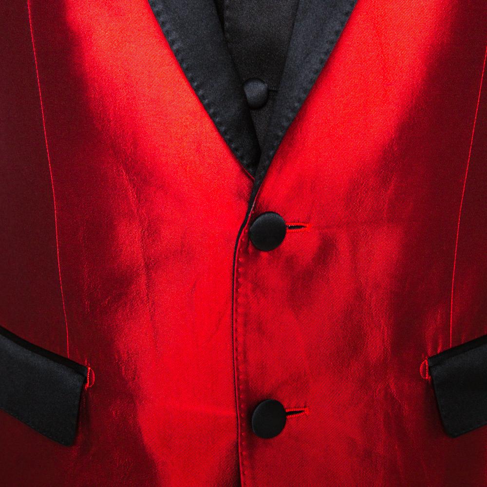 red silk tuxedo
