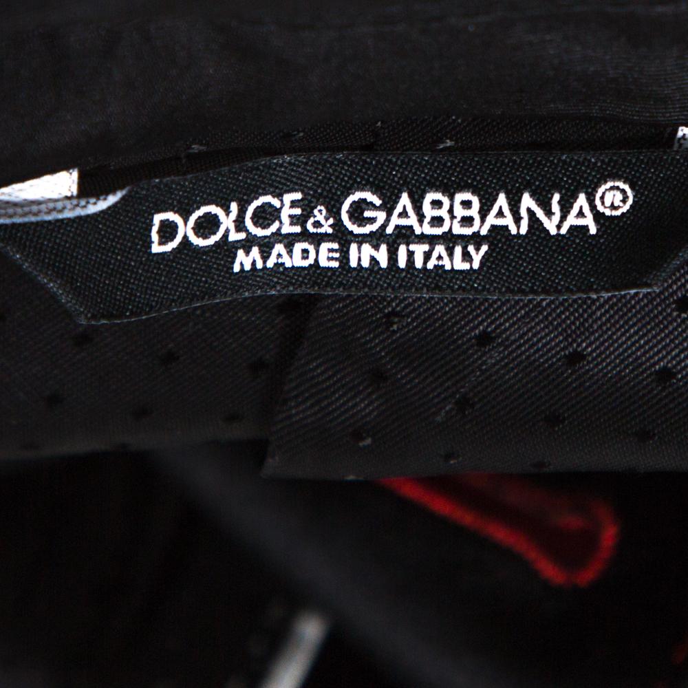 Dolce & Gabbana Red Silk Martini Vest and Tuxedo Blazer Set S In Excellent Condition In Dubai, Al Qouz 2