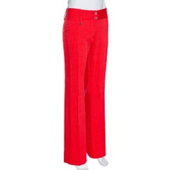 Dolce & Gabbana Red Straight Leg Pants L