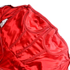 Dolce & Gabbana Red Strapless Ruched Bodycon Evening Mini Dress