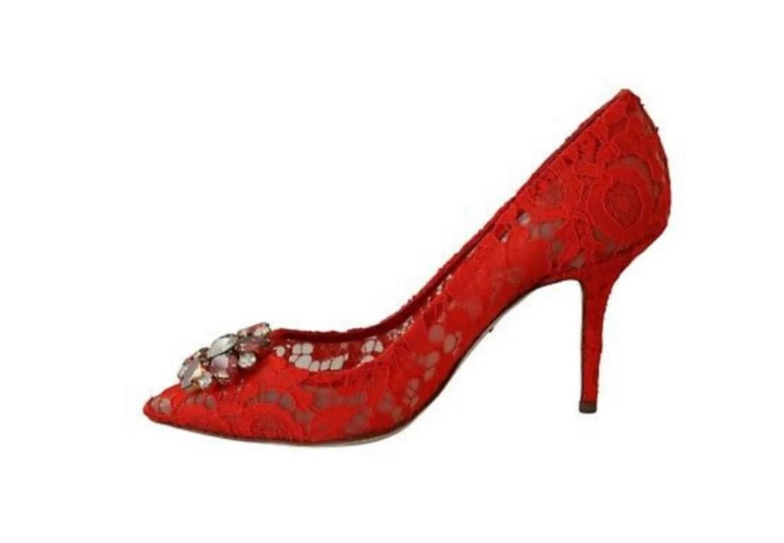 red flower shoes